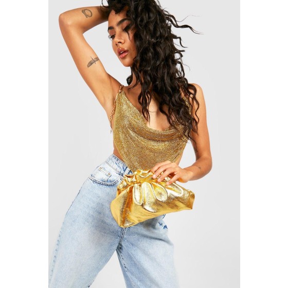 Frill Edge Clutch Bag