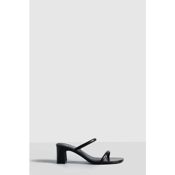 Wide Fit Double Strap Mule