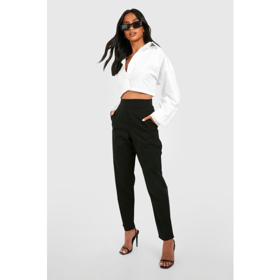Petite Super Stretch Tapered Tailored Trouser