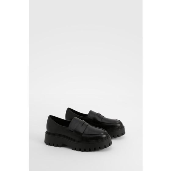 Wide Fit Chunky Sole Loafers