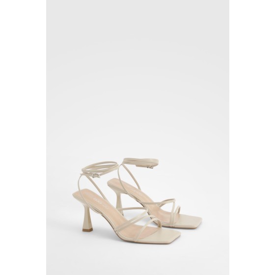Wide Fit Strappy Mid Height Heels