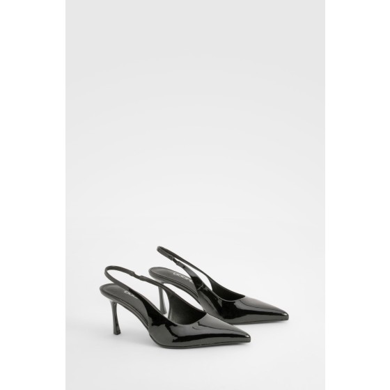 Wide Fit Slingback Court Shoes