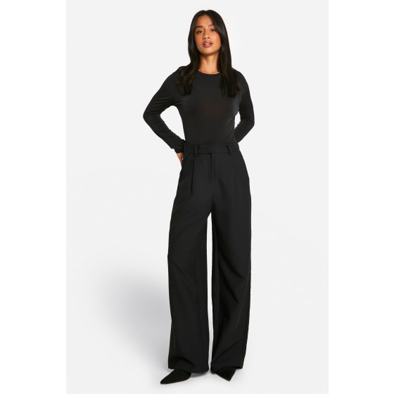 Petite Essential Wide Leg Tailored Trousers