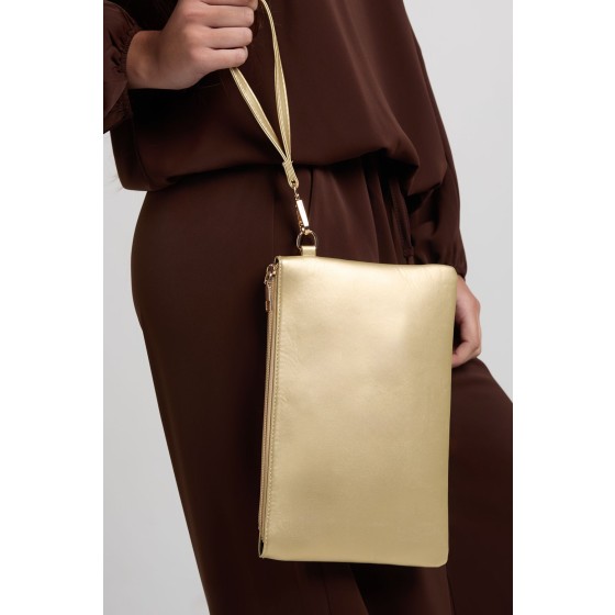 Basic Zip Top Clutch Bag