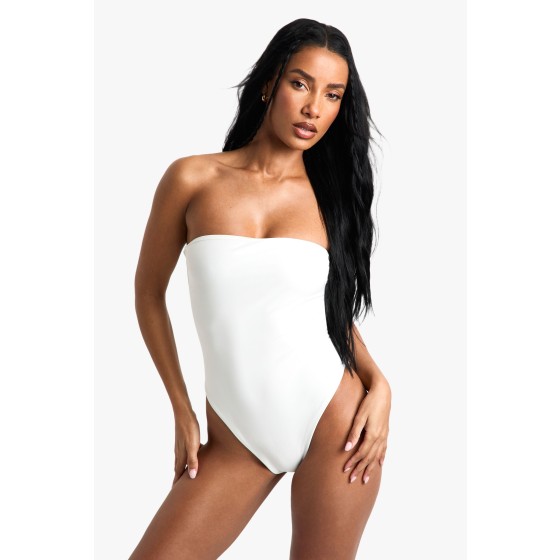 Petite Swimwear Essentials Bandeau Swimsuit