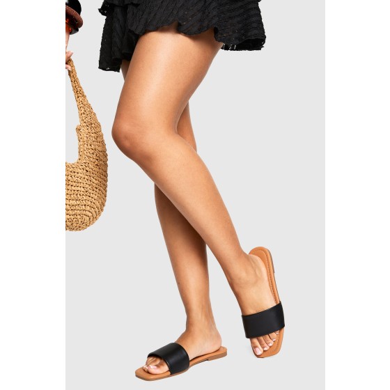 Wide Fit Minimal Mule Sandals