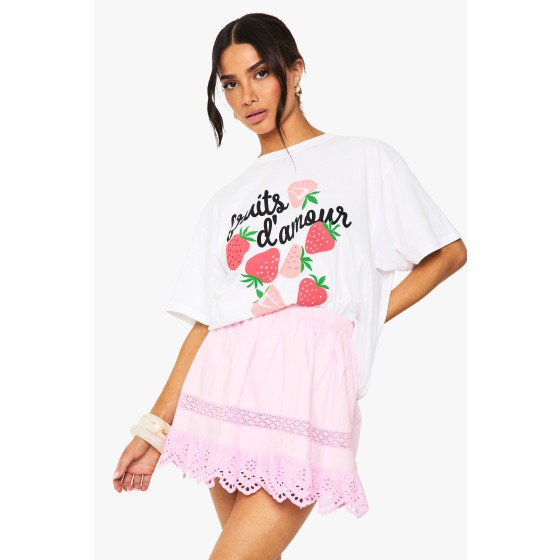 Petite Frill Rara Mini Skirt