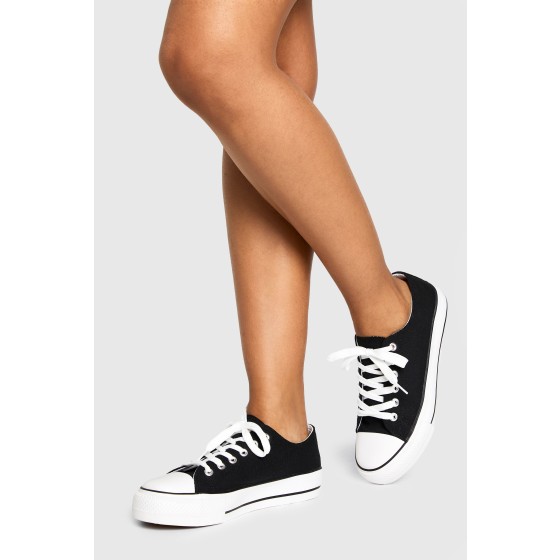 Low Top Platform Lace Up Trainers