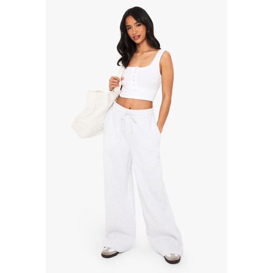 Petite Pintuck Detail Straight Leg Jogger