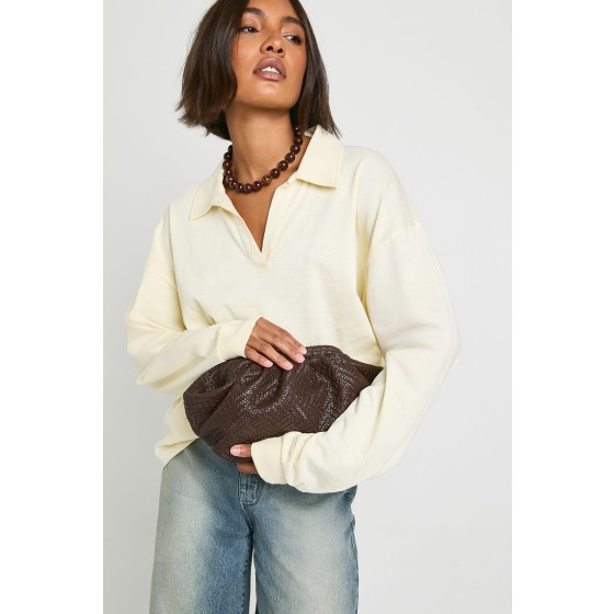 Textured Clutch Bag