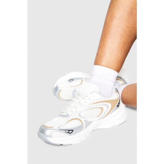 Tonal Sports Panelled Chunky Trainers