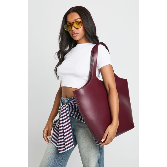 Oversized Structured Tote Bag