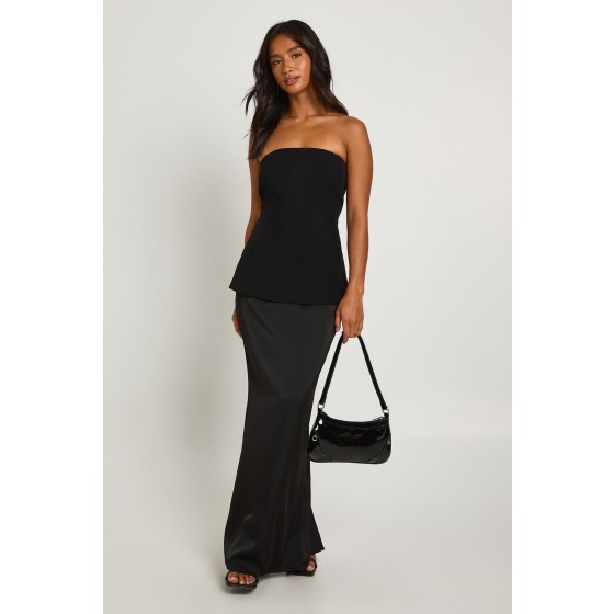Petite Bandeau 2 in 1 Maxi Dress