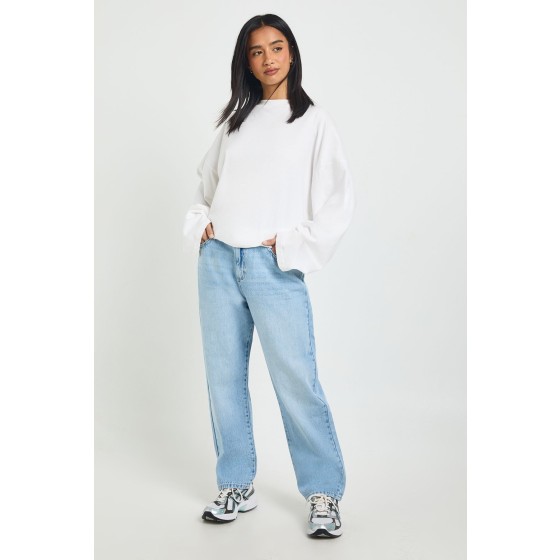 Petite Basics High Waist Mom Jean