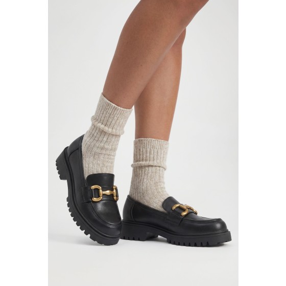 Wide Fit Chunky Chain Loafer