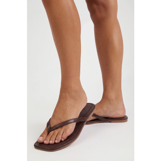 Square Toe Flip Flops