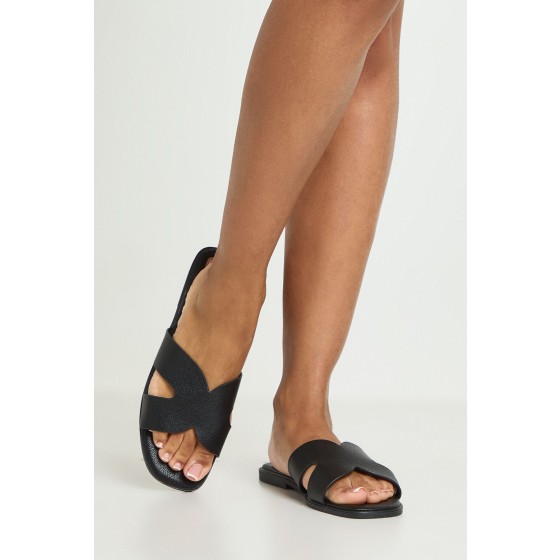Cut Out Flat Sandals