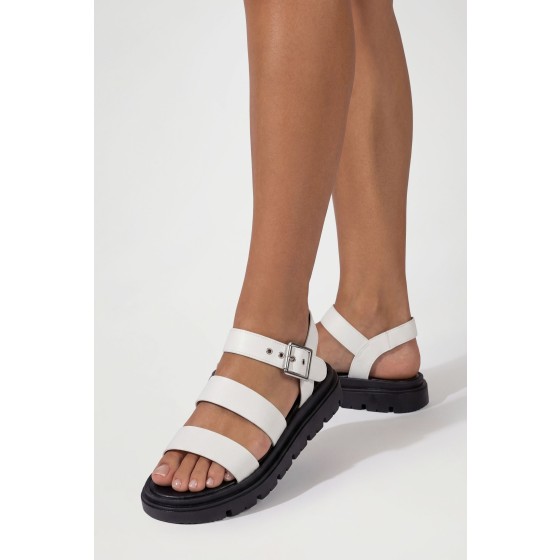 Triple Strap Flatform Sandals