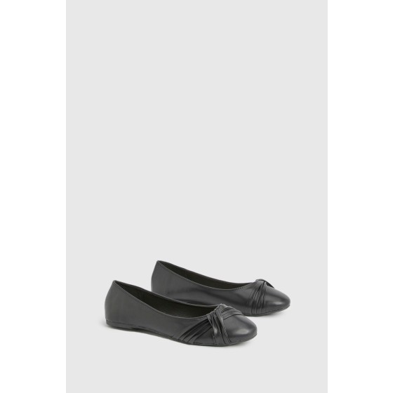 Twist Detail Ballet Flats