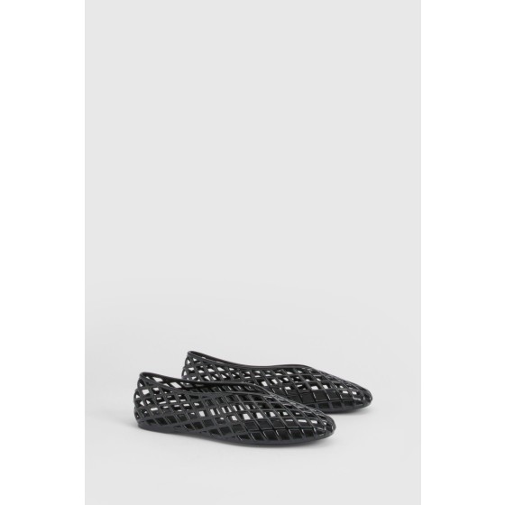 Jelly Cut Out Ballet Flats