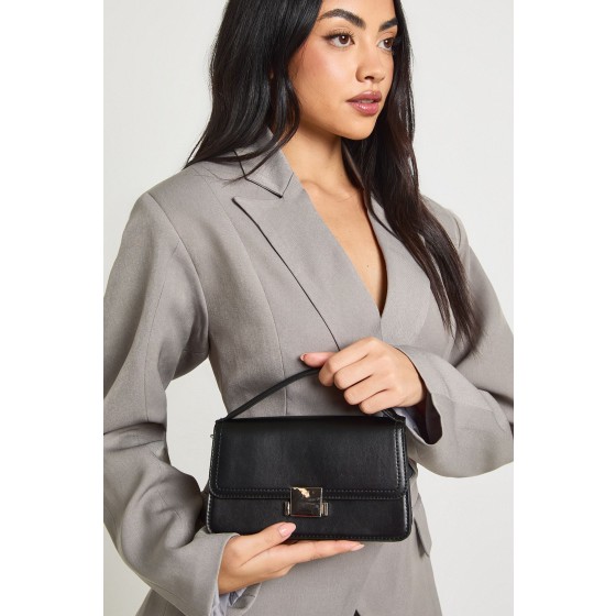 Hardware Detail Box Grab Bag With Detachable Strap