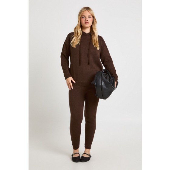 Petite Soft Knit Hoodie & Trouser Co-ord