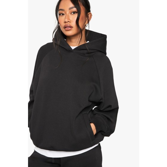 Petite Raglan Seam Oversized Hoodie