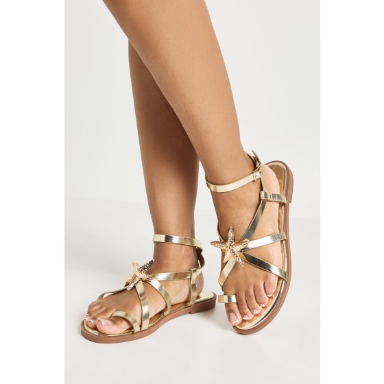 Starfish Trim Toe Post Sandals