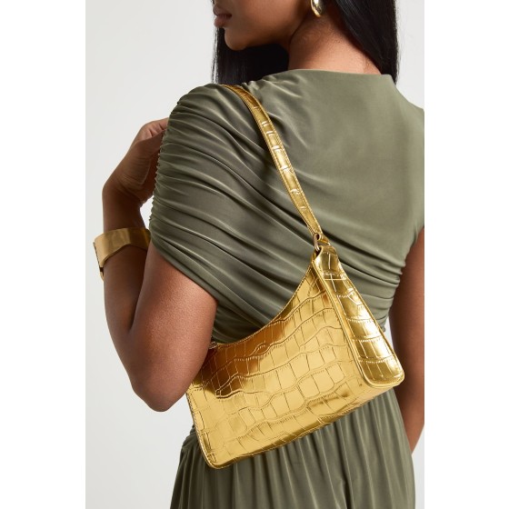 Patent Croc Shoulder Bag