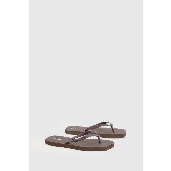 Square Toe Flip Flops