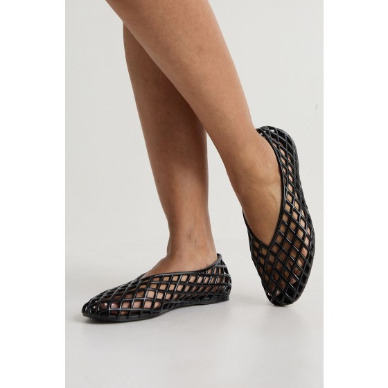 Jelly Cut Out Ballet Flats