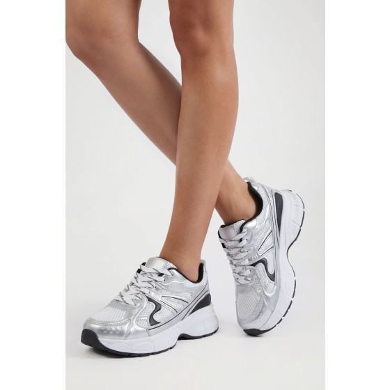 Contrast Stripe Chunky Trainers