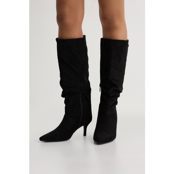 Slouchy Mid Height Knee High Boots