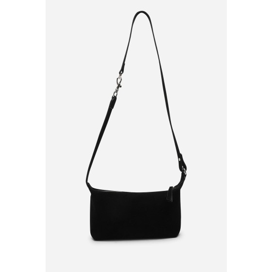 'Carmela' Suede Finish Sling Handbag with Adjustable Shoulder Strap