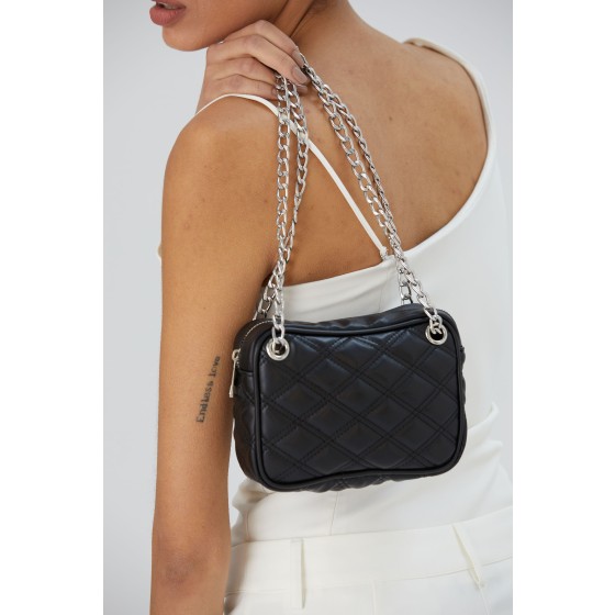 Quilted Shoulder and Crossbody Camera Bag