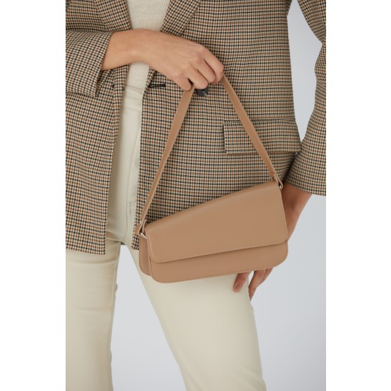 Asymmetric Pu Leather  Shoulder Bag