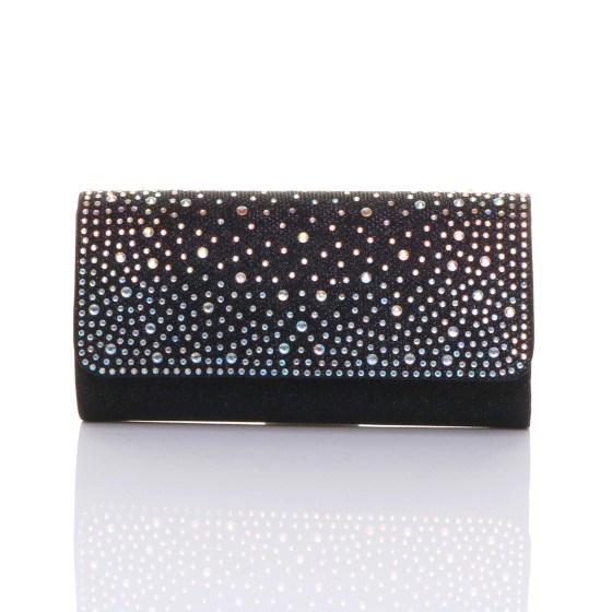 Diamante Evening Glitter Envelope Clutch Bag