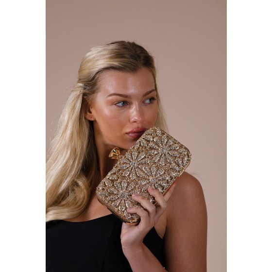 Daisy Embellished Clutch Bag