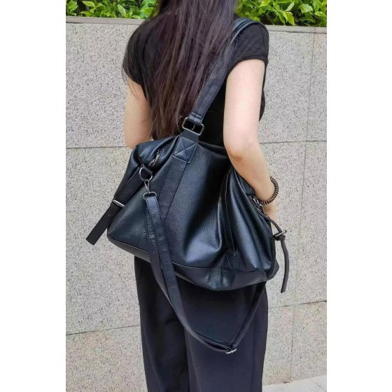 'Jojo' Large Faux Leather Tote Bag With Shoulder Strap