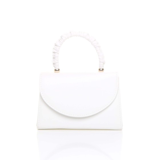 Ruched Handle Party Evening Envelope Clutch Bag