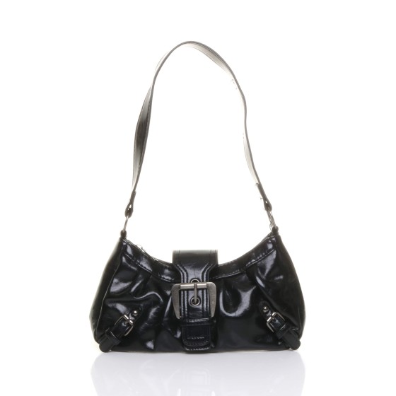 Slouchy Shoulder Strap Buckle Grab Bag