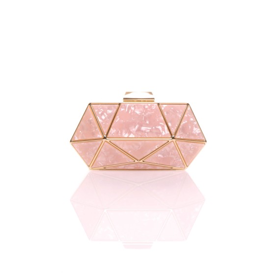 Geometric Art Deco Evening Clutch Bag