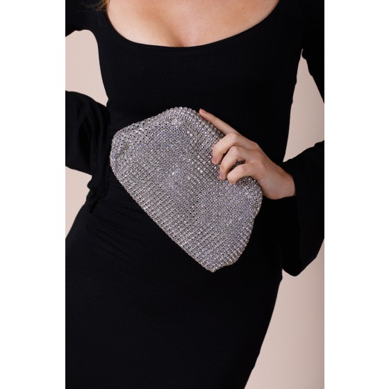 Crystal Pouch Clutch Bag