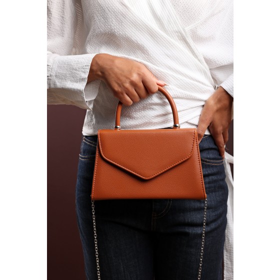 'Marina' Structured Top Handle Shoulder Bag
