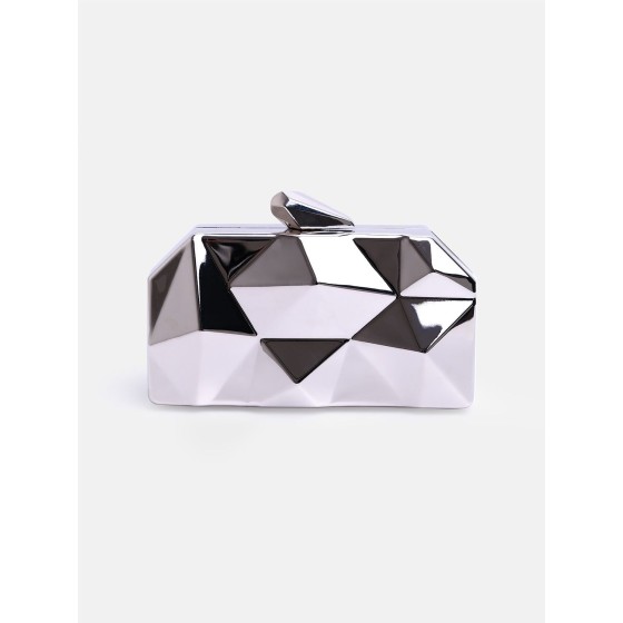 'Melanie' Geometric Pattern Clutch Bag