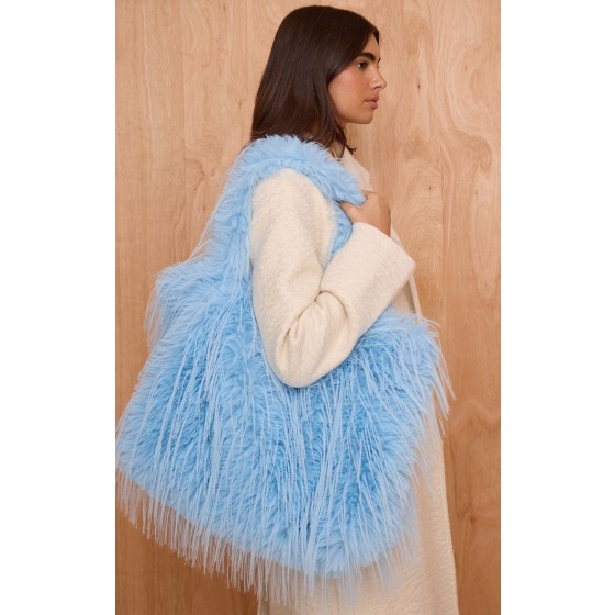Shaggy Faux Fur Shaggy Tote Bag